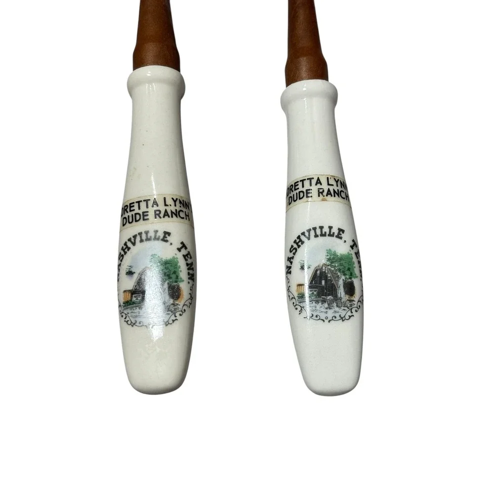 Vintage Loretta‎ Lynn Dude RanchSouvenir Salad Servers